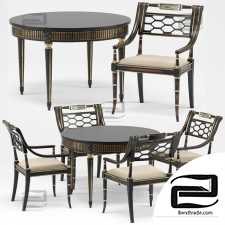 Table and chair Sophie's Regency Gustavian Round Dining