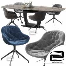 Table and chair Table and chair Calligaris Orbital