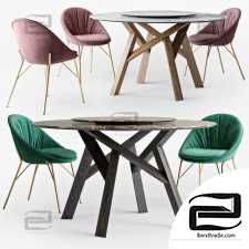 Table and chair Table and chair Calligaris Jungle. Lilly