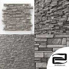 Stone clinker wall Stone clinker wall