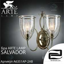 Sconce Arte Lamp Salvador A6351AP-2AB Wall Lamp