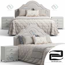 Bed Queen Madison Crown Headboard