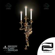 Sconce Bronze d'art Louis XV Wall Sconce