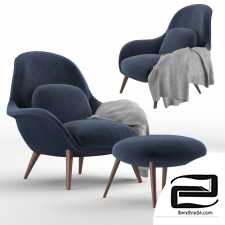 Fredericia Swoon Lounge Armchair