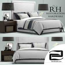 Bed Bed Restoration Hardware Wallace Uplstered