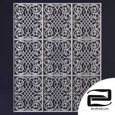 Decorative carved panel