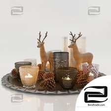 Decorative set Decor New Year set 064