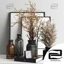 Decorative set Decor set yellow twig 2