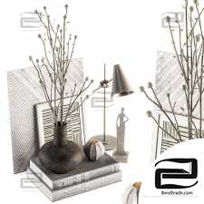 Decorative set Decor set with papavet