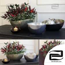 Decorative set Decor set with peppers
