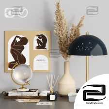 Decorative set Decor set Zara Home with Dry plants 2