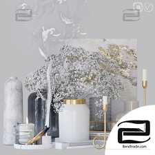 Decorative set Decor set with gypsophila