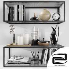 Decorative set Decor set Kristina Dam shelves