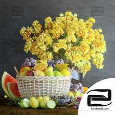 Decorative set Decor set Fruit basket