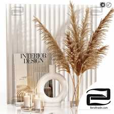 Decorative set Decor set Pampas grass 23