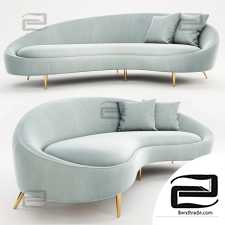 Sofa Sofa ether curved JONATHAN EDLER