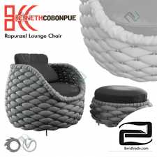 Kenneth Cobonpue RAPUNZEL EASY ARMCHAIR & OTTOMAN