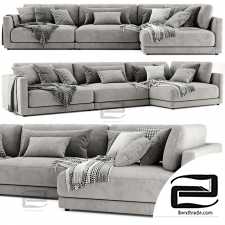 Sofa Sofa Blanche Katarina Chaise Longue