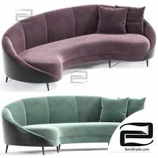 Sofa Sofa Feet Curved Beverly