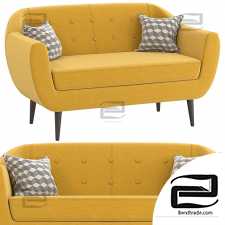 Sofa Sofa Rotterdam Velvet Yellow