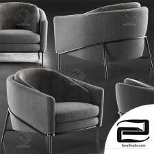 Armchair Fil Noir Minotti