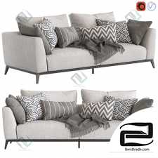 Sofa Sofa Flou Oliver type 03