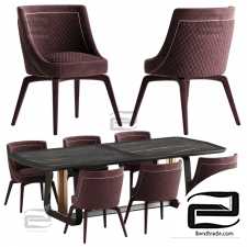 Table and chair Vittoria Frigerio Perla Arquis