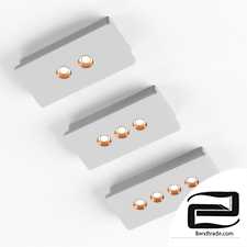 Overhead LED lamp NOVOTECH 357939, 357940, 357941 CARO