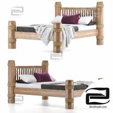 Wooden bed