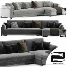 Sofa Sofa DAVIS IN L by Frigerio Salotti