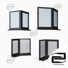 Windows Aluminum windows Schuco AWS 65