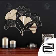 Decorative set Decor set Murale Metal