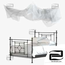 Beds Bed Restoration Hardware QUATREFOIL IRON