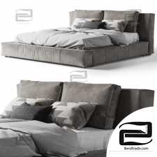 Beds Bed RH Cloud Leather Platform