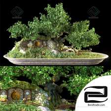 Bonsai in the style of the Hobbit Hobbit bonsai