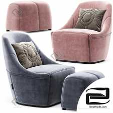 Armchair Calligaris Alma Swivel Chair