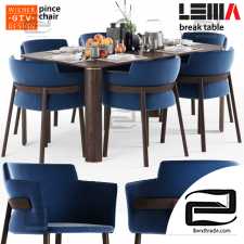 Table and chair Table and chair Pince and LEMA Break