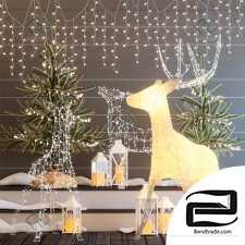 Decorative set Decor set of glowing figures 02