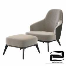 armchair minotti leslie