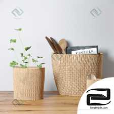 Decorative set Decor set with baskets