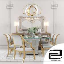 Table and chair Trimbelle Bernhardt