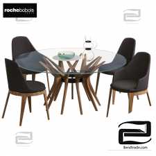 Table and chair roche bobois 2