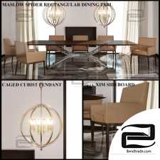 Table and chair Maslow Dining Furniture