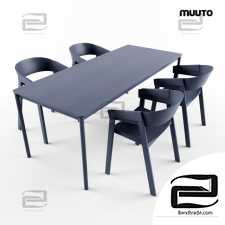 Table and chair Muuto Cover