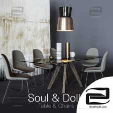 Table and chair Table and chair Soul, Dolly