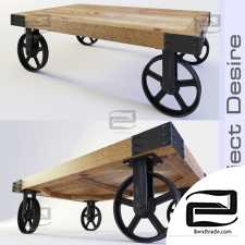 Coffee table on wheels Object Desire