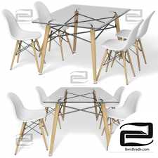 Table and chair Table and chair Eames DSW