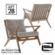 Armchair Apt2B Jet Accent Chair