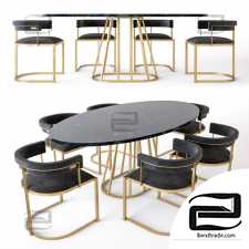 Table and chair Fitzgerald, Aile Rooma Design & Furniture