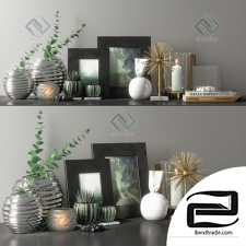 Decorative set Decor set with candle pictures